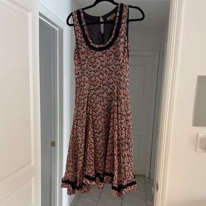 Jigsaw Floral Sleeveless Lined Dress